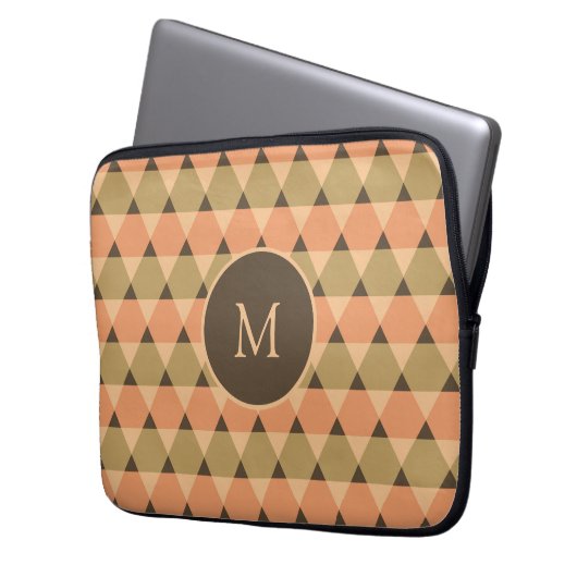 Dreiecke Muster Laptopschutzhülle (Vorderseite Links)