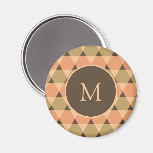 Dreiecke Muster Magnet (Vorderseite/Rückseite)