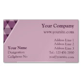 Dreiecke Muster Magnetische Visitenkarte (Vorderseite)