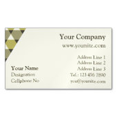 Dreiecke Muster Magnetische Visitenkarte (Vorderseite)