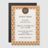 Dreiecke Muster Magnetkarte (Vorne/Hinten)