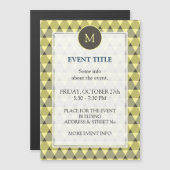 Dreiecke Muster Magnetkarte (Vorne/Hinten)