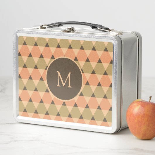 Dreiecke Muster Metall Brotdose (Beispiel)