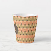 Dreiecke Muster Milchtasse (Vorderseite)