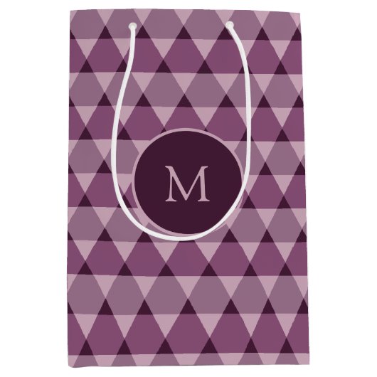 Dreiecke Muster Mittlere Geschenktüte (Vorderseite)