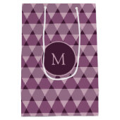 Dreiecke Muster Mittlere Geschenktüte (Rückseite)
