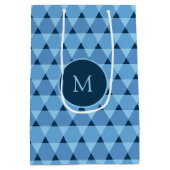 Dreiecke Muster Mittlere Geschenktüte (Rückseite)