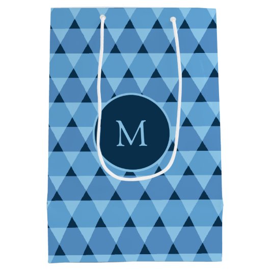 Dreiecke Muster Mittlere Geschenktüte (Rückseite)