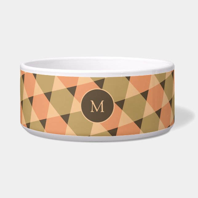 Dreiecke Muster Napf (Vorderseite)