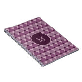 Dreiecke Muster Notizblock (Rechte Seite)