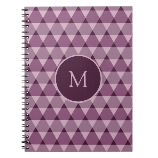 Dreiecke Muster Notizblock (Vorderseite)