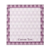 Dreiecke Muster Notizblock (Vorderseite)