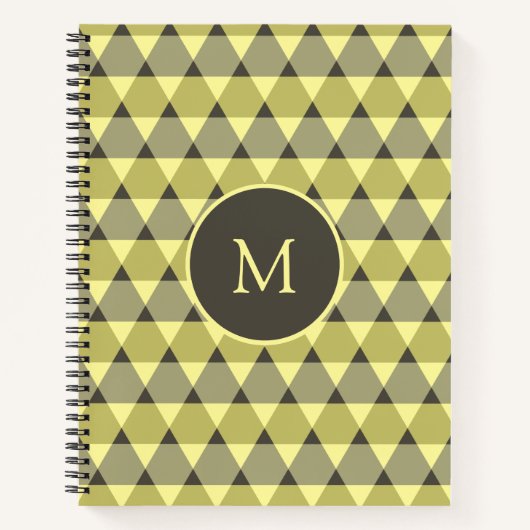 Dreiecke Muster Notizblock (Vorderseite)