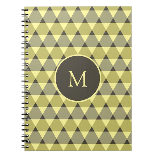 Dreiecke Muster Notizblock (Vorderseite)