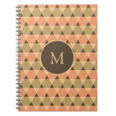 Dreiecke Muster Notizblock (Vorderseite)