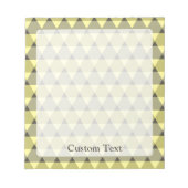 Dreiecke Muster Notizblock (Vorderseite)