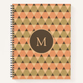 Dreiecke Muster Notizblock (Vorderseite)