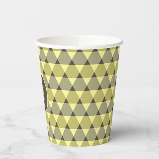 Dreiecke Muster Papier-Cup Pappbecher (Links)