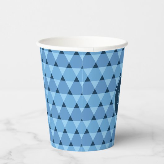 Dreiecke Muster Papier-Cup Pappbecher (Rechts)