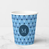 Dreiecke Muster Papier-Cup Pappbecher (Vorderseite)