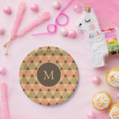 Dreiecke Muster Pappteller (Party)