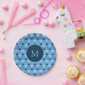 Dreiecke Muster Pappteller (Party)