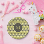 Dreiecke Muster Pappteller (Party)