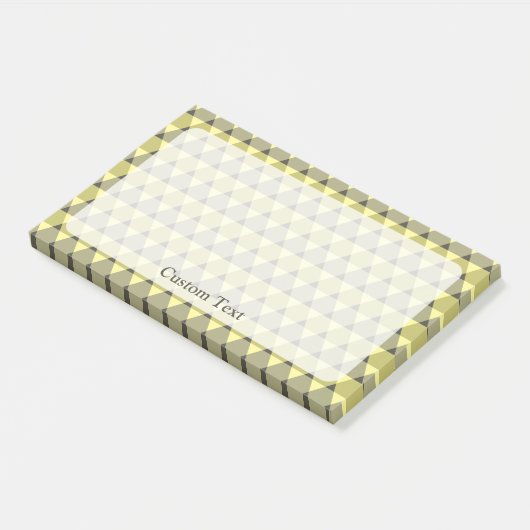 Dreiecke Muster Post-it Klebezettel (angewinkelt)