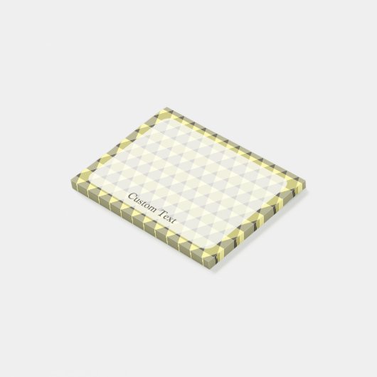 Dreiecke Muster Post-it Klebezettel (angewinkelt)
