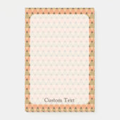 Dreiecke Muster Post-it Klebezettel (Vorderseite)