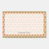 Dreiecke Muster Post-it Klebezettel (Vorderseite)