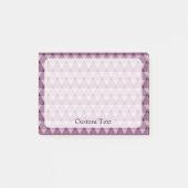 Dreiecke Muster Post-it Klebezettel (Vorderseite)