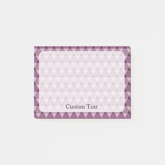 Dreiecke Muster Post-it Klebezettel (Vorderseite)