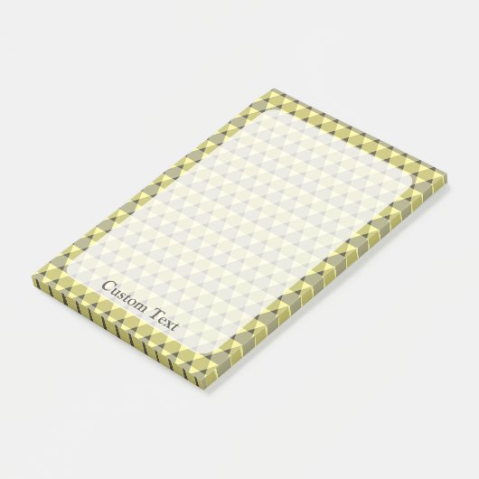 Dreiecke-Muster Post-it Klebezettel (angewinkelt)