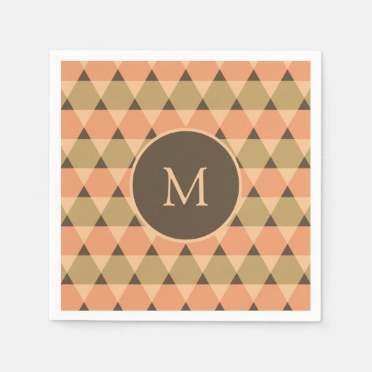 Dreiecke Muster Serviette (Vorderseite)