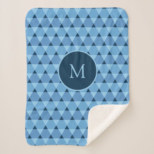 Dreiecke Muster Sherpadecke (Vorderseite)