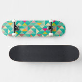 Dreiecke Muster Skateboard (Horizontal)