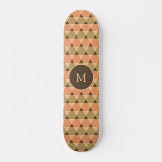 Dreiecke Muster Skateboard (Vorne)