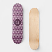 Dreiecke Muster Skateboard (Vorderseite)
