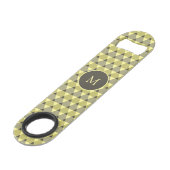 Dreiecke Muster Speed Flaschenöffner (Vorderseite Schrägansicht)