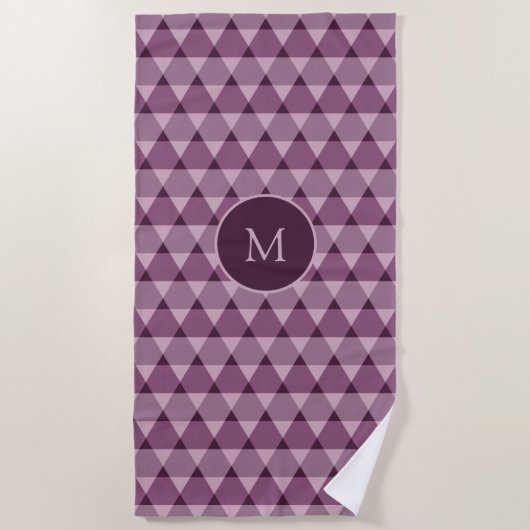 Dreiecke Muster Strandtuch (Vorderseite)