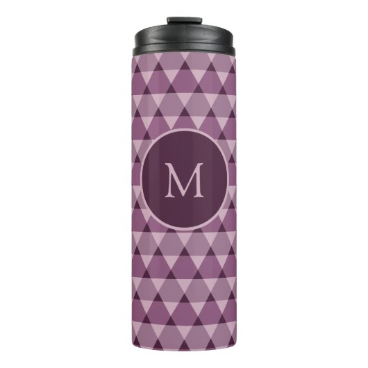 Dreiecke Muster Thermosbecher (Vorderseite)