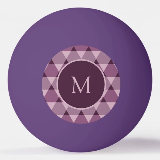 Dreiecke Muster Tischtennisball (Vorderseite)