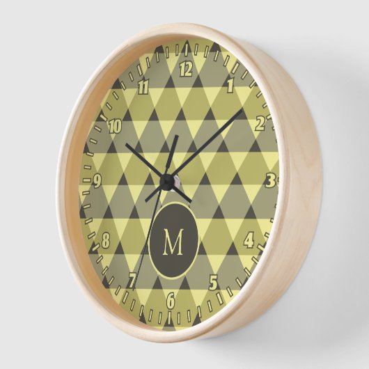 Dreiecke Muster Uhr (Winkel)