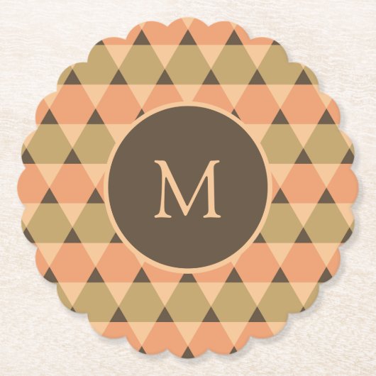 Dreiecke Muster Untersetzer (Vorderseite)