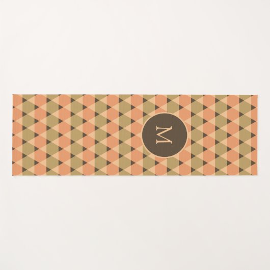 Dreiecke Muster Yogamatte (Vorderseite (Horizontal))