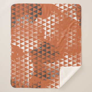 Dreiecke Nahtlos: orangefarbener Hintergrund Sherpadecke