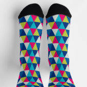 Dreiecke, nahtlose Muster für helle Farben Socken (Oben)