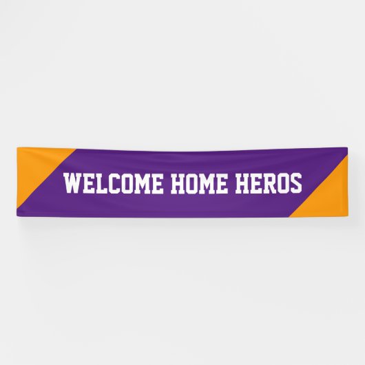 Dreiecke orange + Farbe und Worte Banner (Horizontal)