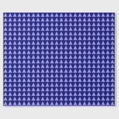 Dreiecke - Pastellblau auf der Deep Navy Geschenkpapier (Flach)